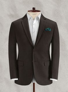 Embrace the lighter side of tailoring with our Loro Piana Dark Brown Cotton suit that exudes elegance without trying hard. Crafted from 96% Cotton 4% Lycra, whether it's work, a wedding or a formal occasion, our sartorial collection offers everything you need for a smart and sophisticated look that always makes a sharp impression.  Choice of the Elite, Loro Piana is owned by LVMH Moët Hennessy Louis Vuitton SE, the French multinational luxury goods conglomerate, who is parent to the world's most Grey Tweed Suit, Best Suits For Men, Peaky Blinders Suit, White Linen Suit, Herringbone Tweed Jacket, Green Velvet Jacket, Royal Blue Suit, Grey Chinos, Blue Chinos