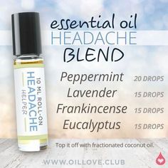 Migraine Remedies That Really Work #headacheshealth Oil For Headache, Roller Bottle Recipes, Roller Blends, Essential Oils For Headaches, Essential Oil Remedy, Doterra Oil, Yl Oils, Oil Remedies, Essential Oils Health