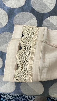 Plazo Designs With Laces, Pant With Lace Design, Pants Design With Lace, Trouser Designs Pakistani 2023, Pakistani Shalwar Design, Kurti Pants Design, Trouser Design With Lace, Plazzo Designs