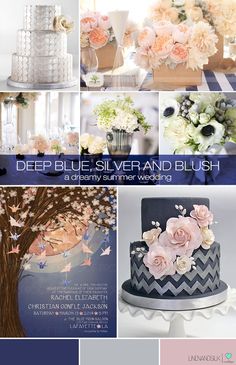 a collage of different wedding and party themes including flowers, cake, napkins