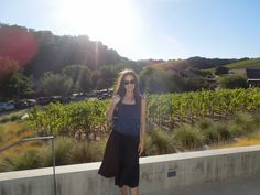 Wine, wine tasting, vineyard, winery, dress, black dress, spring outfit, summer outfit, california, wine country, paso robles Wine Tasting Outfit, Wine Country Travel, Women Wedding Guest Dresses, Casual Winter Outfits, Winter Casual, Wine Tasting, Wedding Guest Outfit, Black Outfit, Spring Outfit