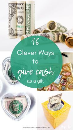 the words clever ways to give cash as a gift