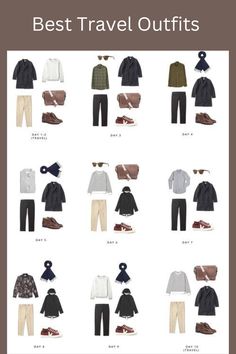 travel outfit, mens travel outfit, travel, Travel Outfit Men, Packing For Paris, Capsule Wardrobe Men, Paris Packing List, Paris Packing, Travel Packing Outfits, Paris In The Fall, Dress Like A Parisian, Minimalist Fashion Men