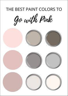 the best paint colors to go with pink and gray in this post - it - up