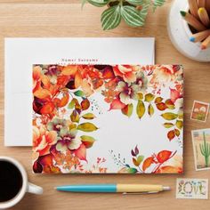 Fall Autumn Watercolor Floral Birthday Wedding Envelope | Zazzle Fall Watercolor, 30th Birthday Parties, Wedding Envelopes, 30th Birthday, Floral Watercolor, Birthday Party Ideas, Birthday Parties, Envelope, Party Ideas