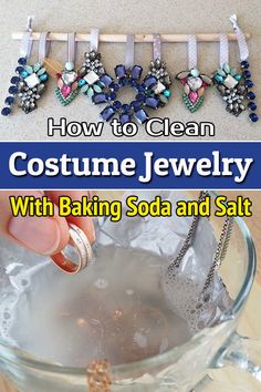 how to clean costume jewelry with baking soda and salt