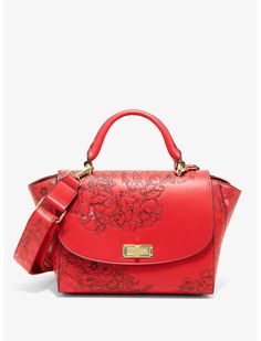 Loungefly Disney Winnie the Pooh Floral Handbag - BoxLunch Exclusive Disney Icon, Loungefly Purse, Floral Handbags, Disney Sleeping Beauty, Loungefly Bag, Disney Bag, Red Bag, Loungefly Disney, Pooh Bear