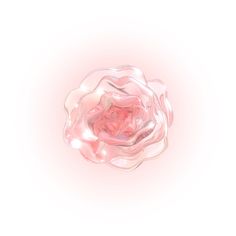 a pink flower on a white background is shown in the center of this image, with light colored petals