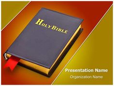 an open bible with a red ribbon on the front and bottom cover is shown in this powerpoint presentation