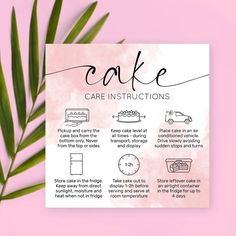 a poster with instructions on how to bake cake and what to use it for baking