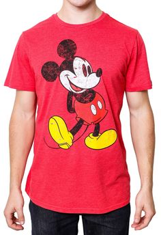 PRICES MAY VARY. Officially licensed Disney Mickey Mouse T-shirt, with a distressed print for a worn and vintage look. Standard Adult Men's sizes and Fit that can be worn by women who prefer a looser boyfriend fit. Crafted to pay homage to the legacy of Disney, the Mickey Mouse Classic Distressed Standing T-Shirt celebrates the character who has remained at the heart of the magic for generations. With the Disney Mickey Mouse Classic Distressed Standing T-Shirt, you can proudly wear your admirati Mickey Mouse Classic, Disney Gear, Mickey Love, Mickey Mouse T Shirt, Disney T, Disney Park, Disney Tshirts, Classic Disney, Mickey And Friends