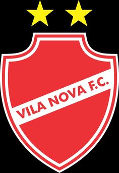 a red and white soccer badge with three stars above it that says villanova f c