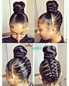 African American Braided Updo, Slik Ponytail Styles, Hype Hair, Mohawk Styles, Wedge Hairstyles, Twisted Hair, Cornrow, Cornrow Hairstyles