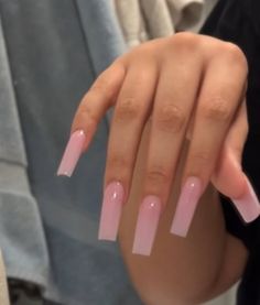 Long Square Nails, Tapered Square Nails, Plain Nails, Colored Acrylic Nails, Basic Nails, Short Square Acrylic Nails, Long Acrylic Nails Coffin, Acrylic Nails Coffin Pink