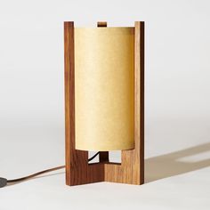 Japanese Mid Century Teak Table Lamp Front View Japanese Lamp, Wood Lamp Design, Mid Century Wood, Teak Flooring, Paper Lampshade, Wood Floor Lamp, Wood Lamp, Walnut Table, Teak Table