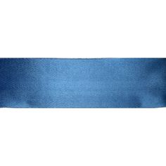 a blue satin ribbon on a white background