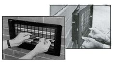 two pictures of hands operating an electronic device, and another photo of hand pressing buttons