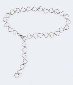 Metal Chain Belt Silver Belt Chain, Heart Chain Belt, Aesthetic Belt, Cute Belts, Cool Belts, Heart Clothing, Grey Accessories, Silver Chain Belt, Heart Belt