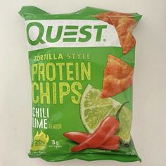 quest tortilla style protein chips with chili lime and jalapeno peppers