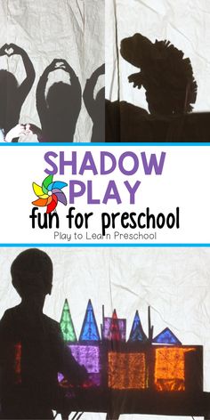 shadow play is fun for preschoolers to learn how to use the shadows in their art project