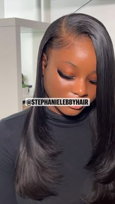 Full Sew In Weave No Leave Out Straight, Straight Side Part Wig Black Women, Quickweave With Leave Out, Layered Sew In Weave Side Part, Natural Sew In With Leave Out, Side Part Closure Sew In, Quick Weave With Leave Out, Sew In With Leave Out