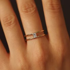 Engagement Ring Double Band, Ring Double Band, Baguette Cut Ring, Baguette Diamond Wedding Band, Double Band Ring, Baguette Diamond Ring, Band Wedding Ring, Ring Baguette, Double Band Rings