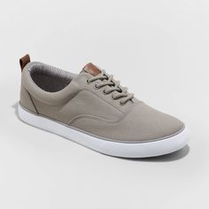 From casual office days to running errands to hanging out with friends, take on any occasion in cool style with these Brady Apparel Sneakers from Goodfellow and Co?. These medium-width shoes features a textured upper with crisp white outsoles to add texture and on-trend flair to any outfit you pair them with. Plus, the lace-up detailing gives you a comfy fit as you move through your busy day. Keep it casual with jeans and a henley, or dress it up with chino shorts and a button-down for easy warm Gray Casual Canvas Shoes With Laces, Casual Gray Canvas Shoes With Laces, Gray Casual Canvas Shoes For Spring, Casual Gray Canvas Shoes For Spring, Gray Casual Canvas Shoes For Sports, Casual Gray Sneakers, Casual Synthetic Lace-up Canvas Shoes, Gray Textile Sneakers For Spring, Sporty Gray Canvas Shoes For Spring