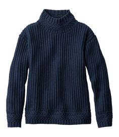 Women's Signature Original Cotton Ribbed Sweater, Mockneck | Sweaters at L.L.Bean Classic Solid Knit Turtleneck, Classic Textured Knit Turtleneck For Fall, Classic Textured Knit Turtleneck For Winter, Classic Textured Knit Turtleneck Sweater, Classic Stretch Knit Turtleneck, Classic Textured Knit Turtleneck, Classic Cable Knit Turtleneck For Fall, Mockneck Sweater, Organic Cotton Yarn