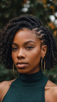 "Twists offer a versatile and protective style for short hair, perfect for Black women who want a natural and stylish look. Save this pin for twist hairstyle inspiration! 🌟 #TwistStyles #NaturalHair" #TwistStyles #BlackWomen #NaturalLook #ProtectiveHair