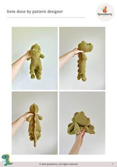 the instructions to crochet a stuffed animal