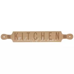 a wooden sign that says kitchen the heart of the home