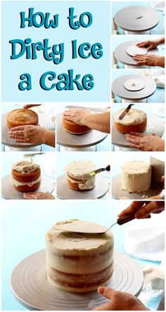 how to dirty ice a cake