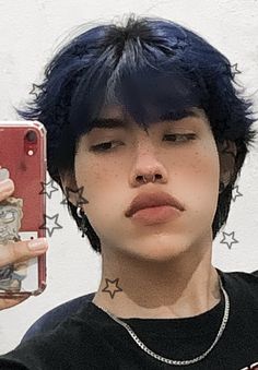 cute pinterest boy blue hair aesthetic Guy With Blue Hair Aesthetic, Blue Black Hair Men, Blue Hair Aesthetic Boy, Blue Hair Guys, Blue Hair Boy, Boys With Black Hair, Pinterest Boy, Boys Blue Hair, Mens Blue Hair