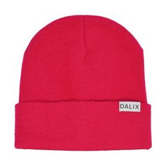 FEATURES: Warm Snuggly Folded Beanie, stretchable to 12+ inches, lightweight. SIZE: 8.5 (stretchable 12" unfolded) x 7.5, S/M/L Sizes Are all Okay to Wear. MATERIAL: 100% Acrylic Yarn. COLOR: Red. CLOSURE: Beanie Cap All Around the Head Size: One Size.  Gender: unisex.  Age Group: adult. Beanie Cap, 5 S, Camping Hiking, Knit Cuff, Color Stripes, Cloth Bags, Acrylic Yarn, Age Group, Bag Accessories