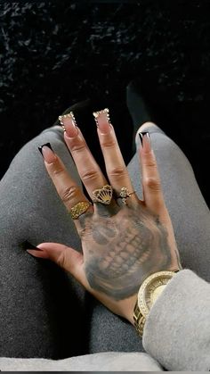 Nail Ideas Black Women, Summer Nails Black Women, Basic Baddie Nails, Drip Nails