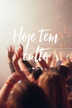 a group of people with their hands up in the air at a music concert, and text that reads hope team cutto