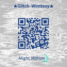 an image of a qr code with the words, glitch - whittexy