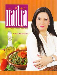 a woman standing in front of a bowl of food with the words hadda on it