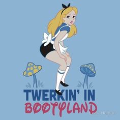 a cartoon character with the words twerkin'in boopopland