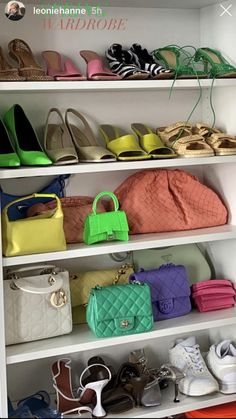 Bag And Shoes Closet, Luxury Closets Design, Wardrobe Room, Luxury Lifestyle Dreams, Fancy Bags, Pretty Bags, Luxury Closet, Shoe Closet, Material Girls