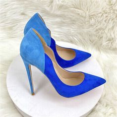 Premium Quality Women High Slim Heels Pump Slip On Sexy Pointed Toe Stiletto Shoes Blue Clubwear, Womens Shoes Blue Pumps Heels, Trendy High Heels, Fancy Heels, Cute Shoes Heels, Elegant High Heels, Heart Shoes, Shoes Too Big, Beautiful High Heels, Pumps Heels Stilettos