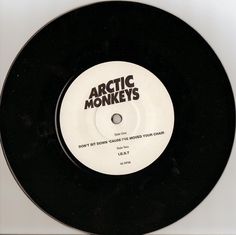 an arctic monkeys record on a white background