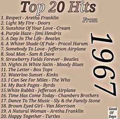 the top 20 hits from 1970