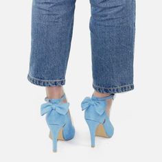 Apricot Heels, Blue Stilettos, Butterfly Heels, High Heels Outfit, Butterfly Shoes, Bow High Heels, Blue High Heels, Women High Heels, Heels Outfits