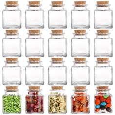 PRICES MAY VARY. Premium Glass Material - Dicunoy glass jars with cork are made of heavy duty premium quality glass, it is durable, strong, attractive and decorative. Wide Opening - Our small jars have wide necks, allowing for fuss-free filling of items, such as candy or tiny flowers. It is easy to figure out the items from the bottle. Nice Wedding Favors - These personalized small glass jars can be beautiful wedding decorations and can be treasured keepsakes. It is also a perfect choice for dis Wedding Party Favors Diy, Tea Jelly, Party Favors Diy, Herb Storage, Wedding Favors Diy, Candy Wedding, Jelly Candy, Candy Wedding Favors, Glass Bottles With Corks