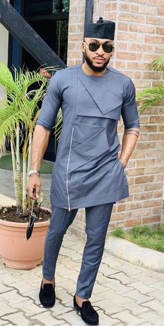 Costume Africain, African Suit, Latest African Men Fashion, African Dresses Men, African Shirts For Men