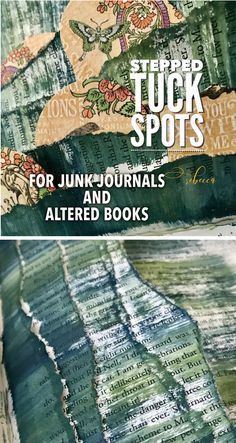 the book cover for altered books with an image of a map and words on it