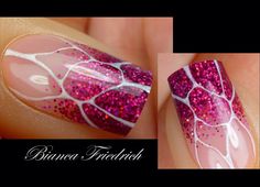 &&@&& Purple Nail Art, Style Nails, Nail Art Techniques, Nail Designs Glitter, Nails Desing, Acrylic Nail Art, Cute Nail Art, Beautiful Nail Designs, Nail Art Galleries