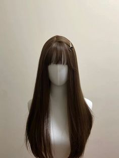 Achieve a lovely, everyday look with the Yuri Mid Long Straight Dark Brown Wig with bangs. This wig is inspired by popular K-pop stars, perfect for adding a touch of style to your daily life. The dark brown color and straight style create a classic and versatile look. The lace cap made it easier and stable to wear, the scalp is designed after the real human simulated scalp Wig cap is included with the wig purchase No other accessories included for the wig Light Hashira, Yuri Kpop, Brown Bangs, Brown Hair Wig, Brown Wig With Bangs, Dark Brown Wig, Cosplay Supplies, Rose Island, Bangs Straight