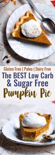 the best low carb and sugar free pumpkin pie